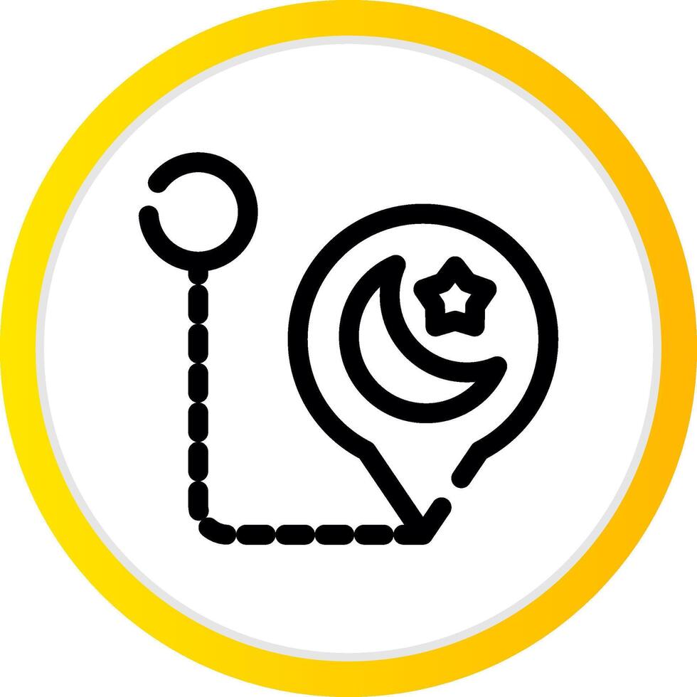 Pilgrimage Creative Icon Design vector