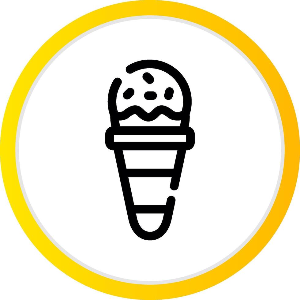 Ice Cream Cone Creative Icon Design vector