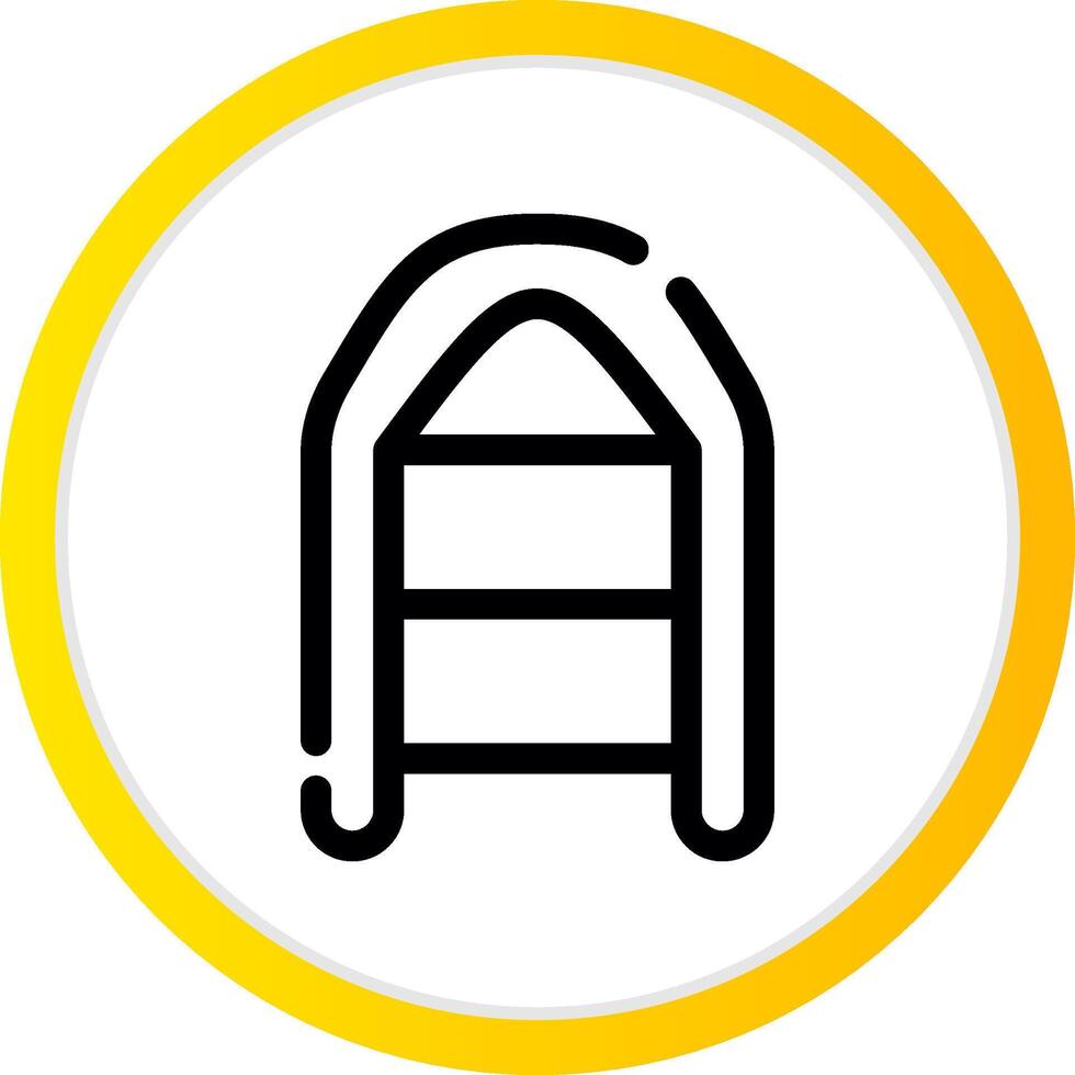 Inflatable Boat Creative Icon Design vector