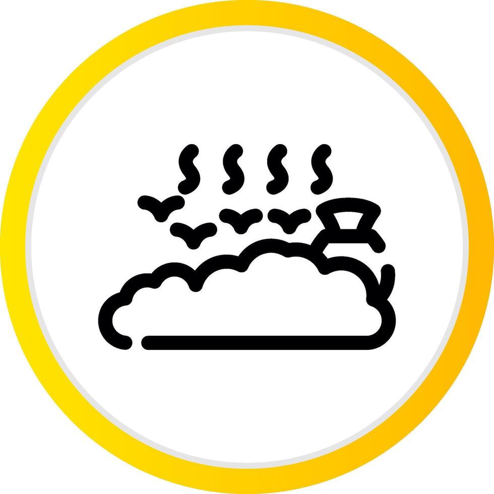Landfill Creative Icon Design vector
