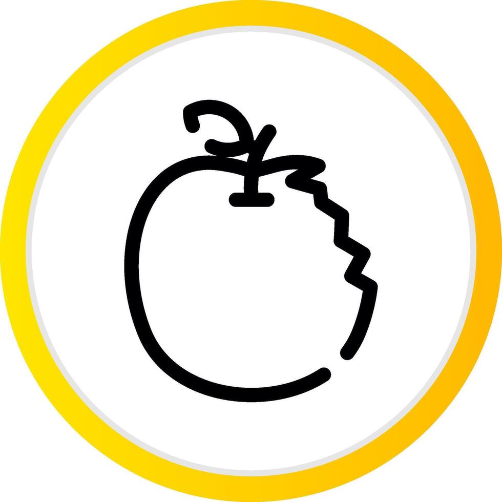 diseño de icono creativo de manzana vector