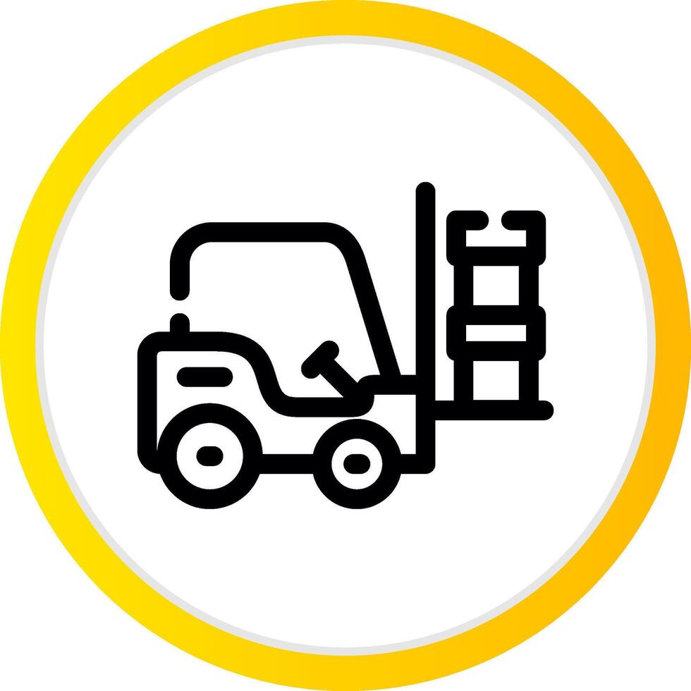 Forklift Creative Icon Design vector