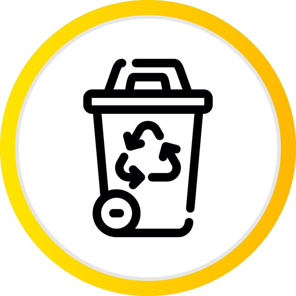 Recycling Bin Creative Icon Design vector