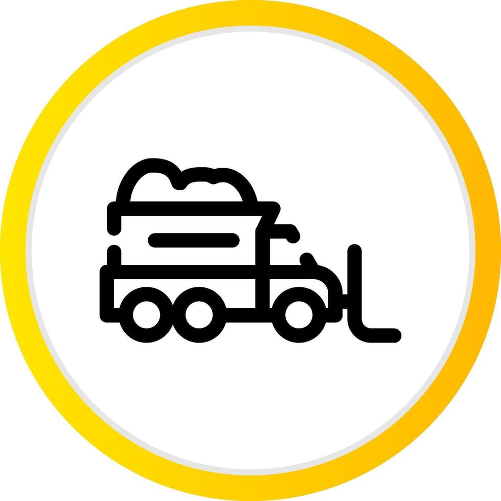 Snowplow Creative Icon Design vector