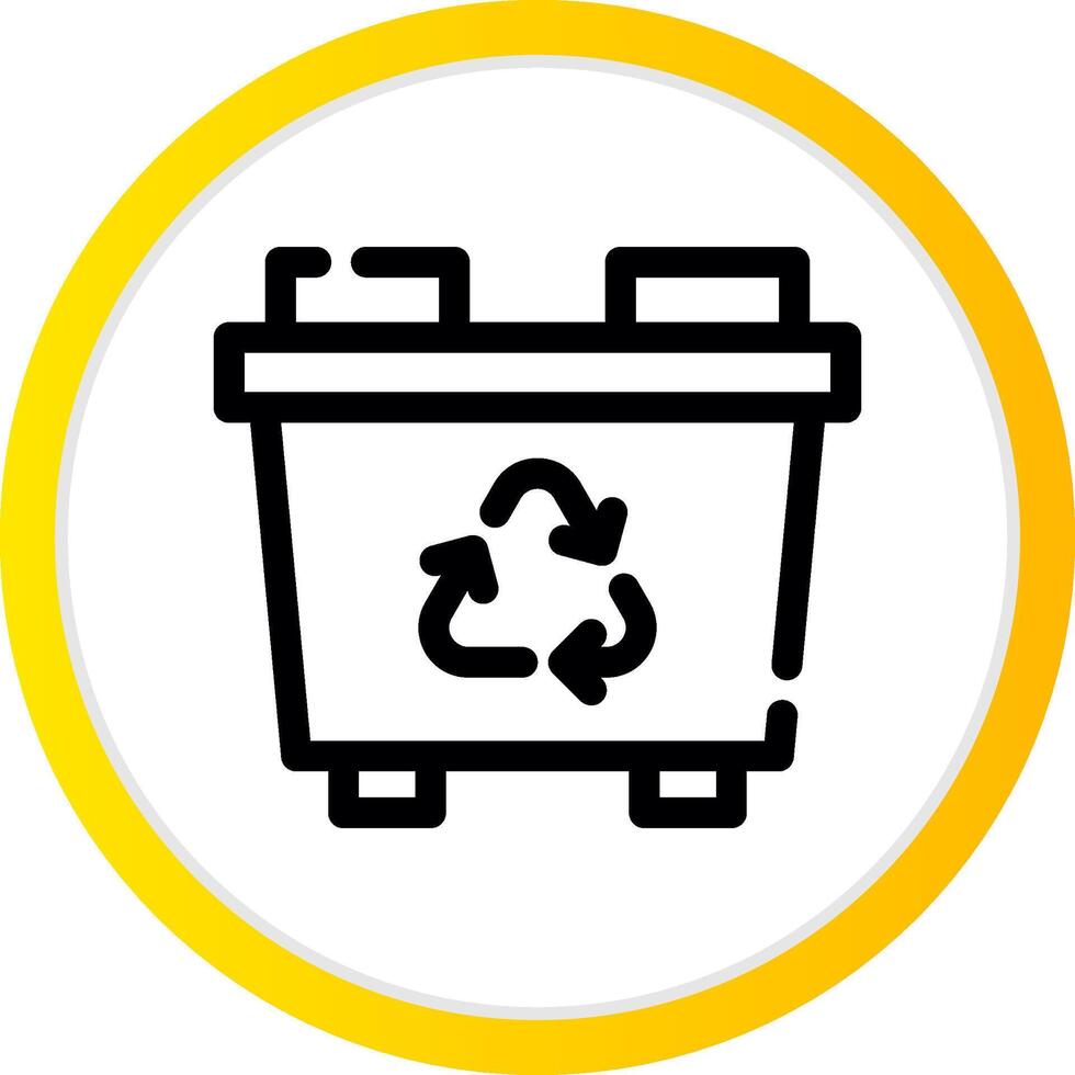 Recycling Bin Creative Icon Design vector