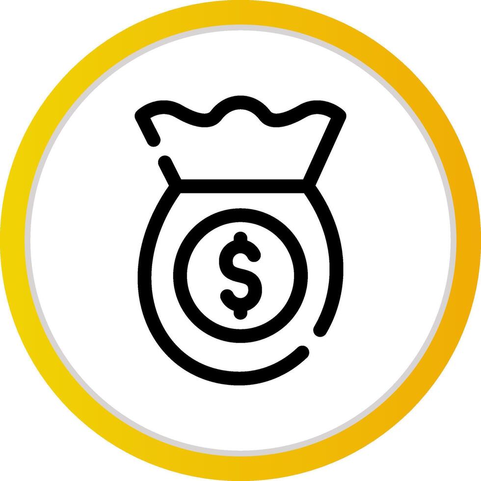 Money Bag Creative Icon Design vector