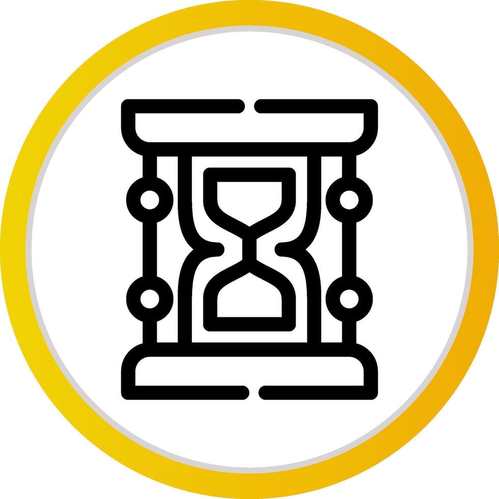 diseño de icono creativo de reloj de arena vector