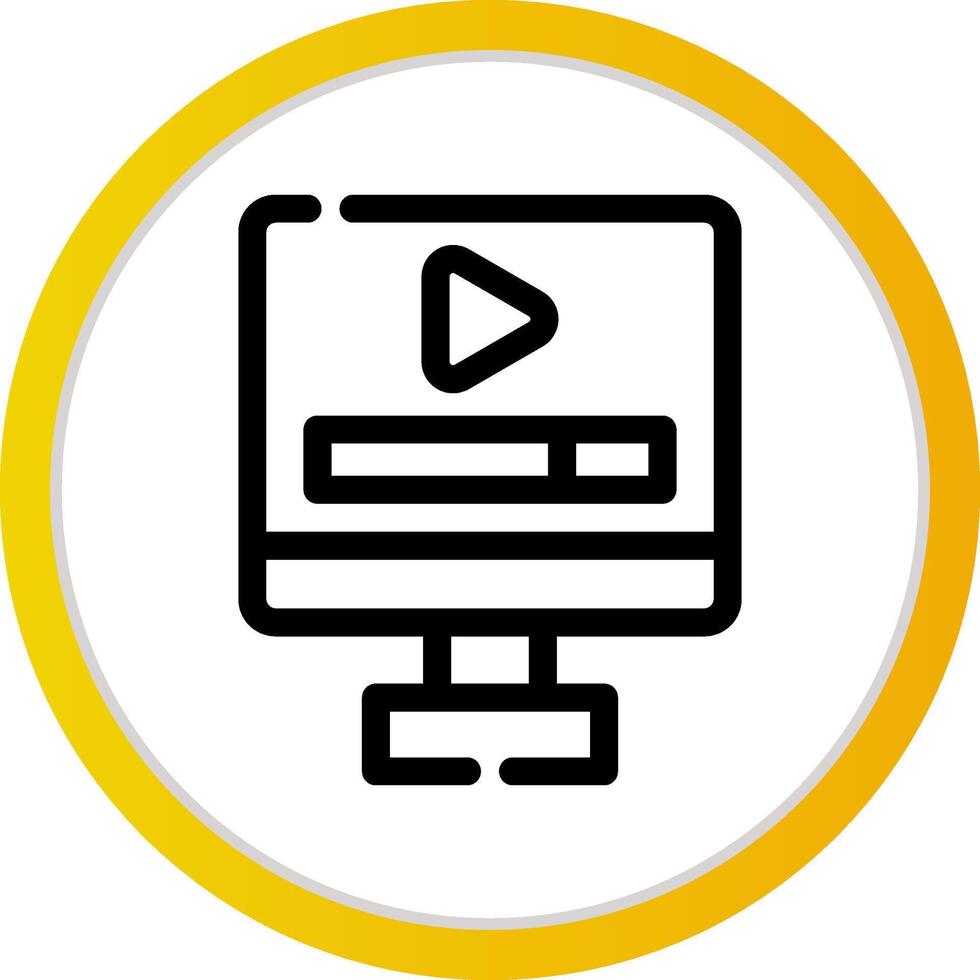 Video Play Creative Icon Design vector