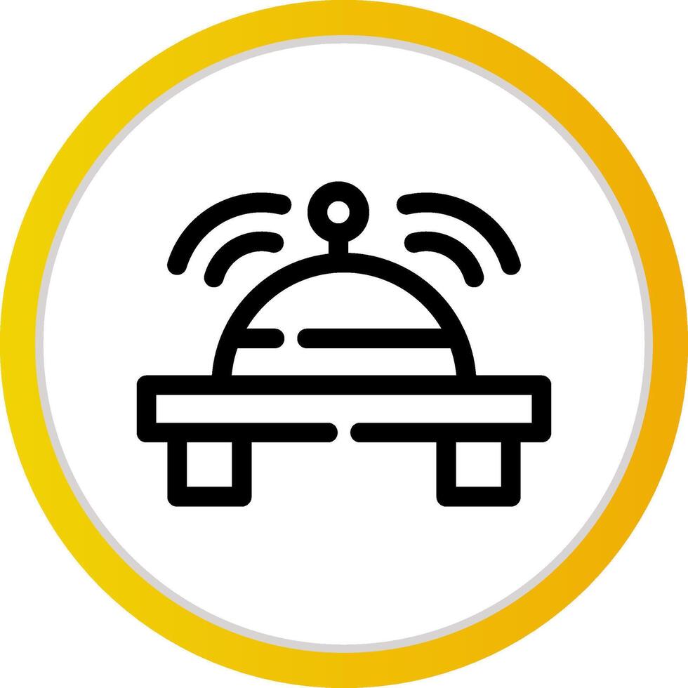Reception Bell Creative Icon Design vector