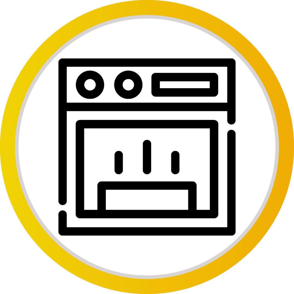 Stove Creative Icon Design vector