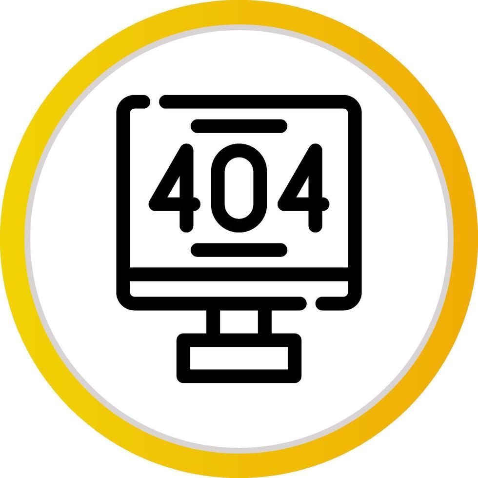 Error 404 Creative Icon Design vector