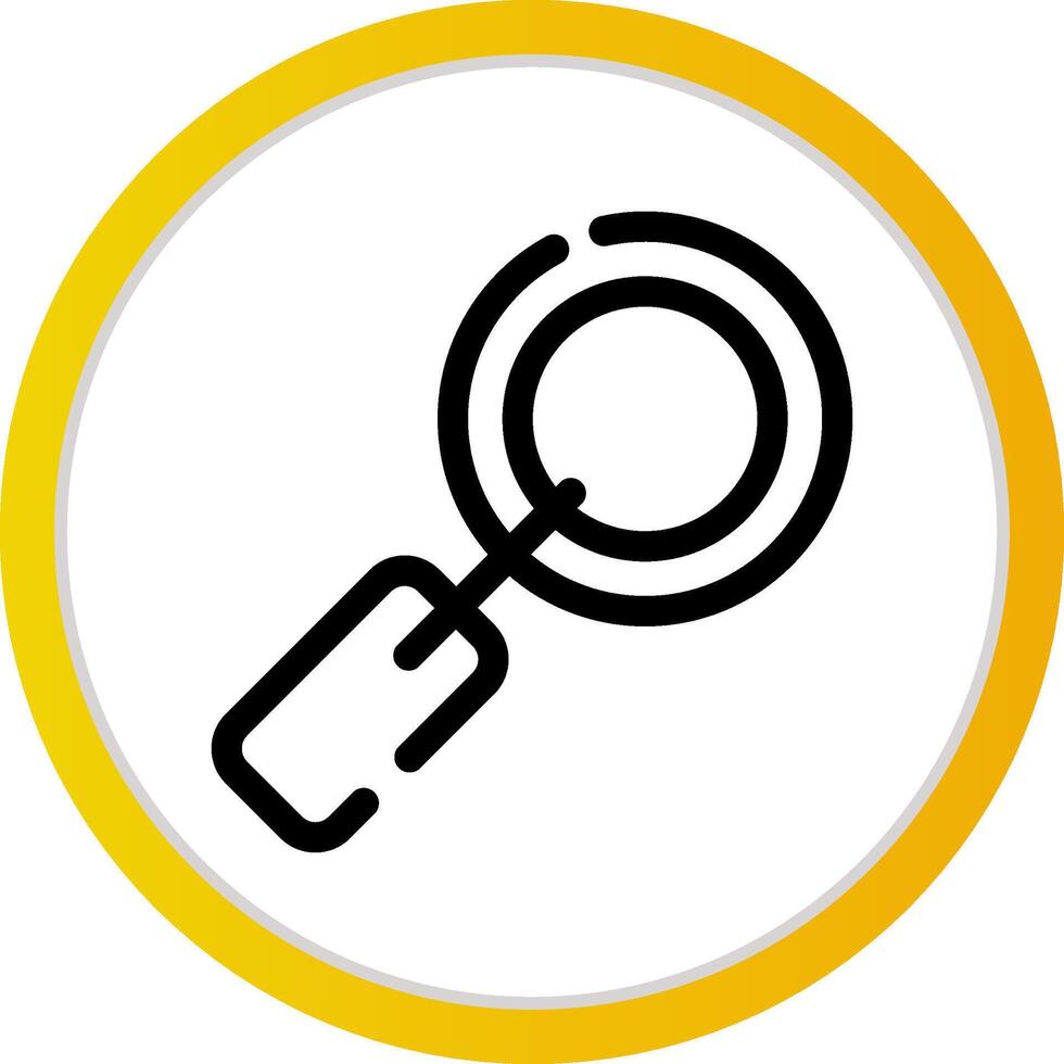 Magnifying Glass Creative Icon Design vector