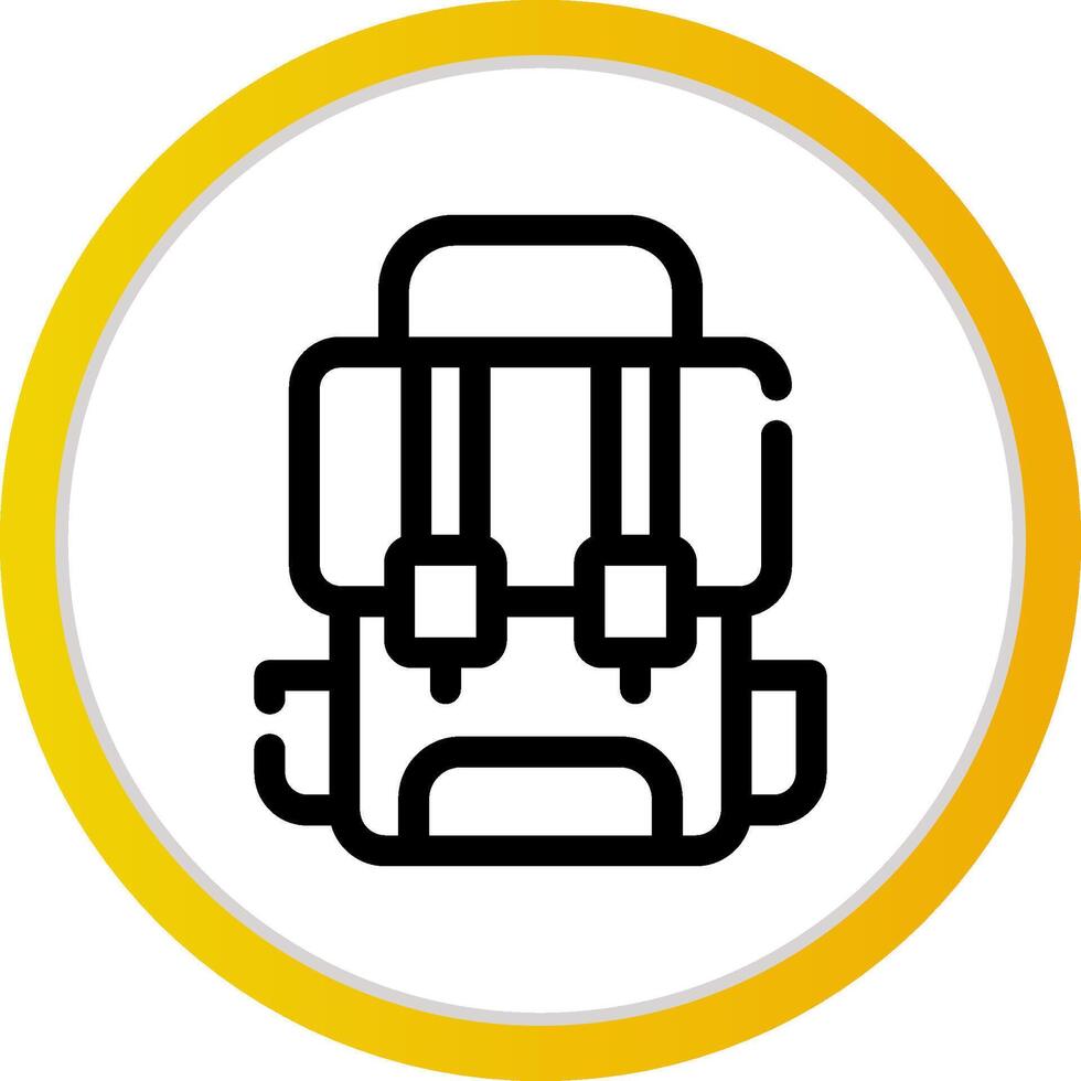 diseño de icono creativo de mochila vector