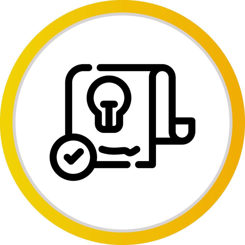 Patent Creative Icon Design vector