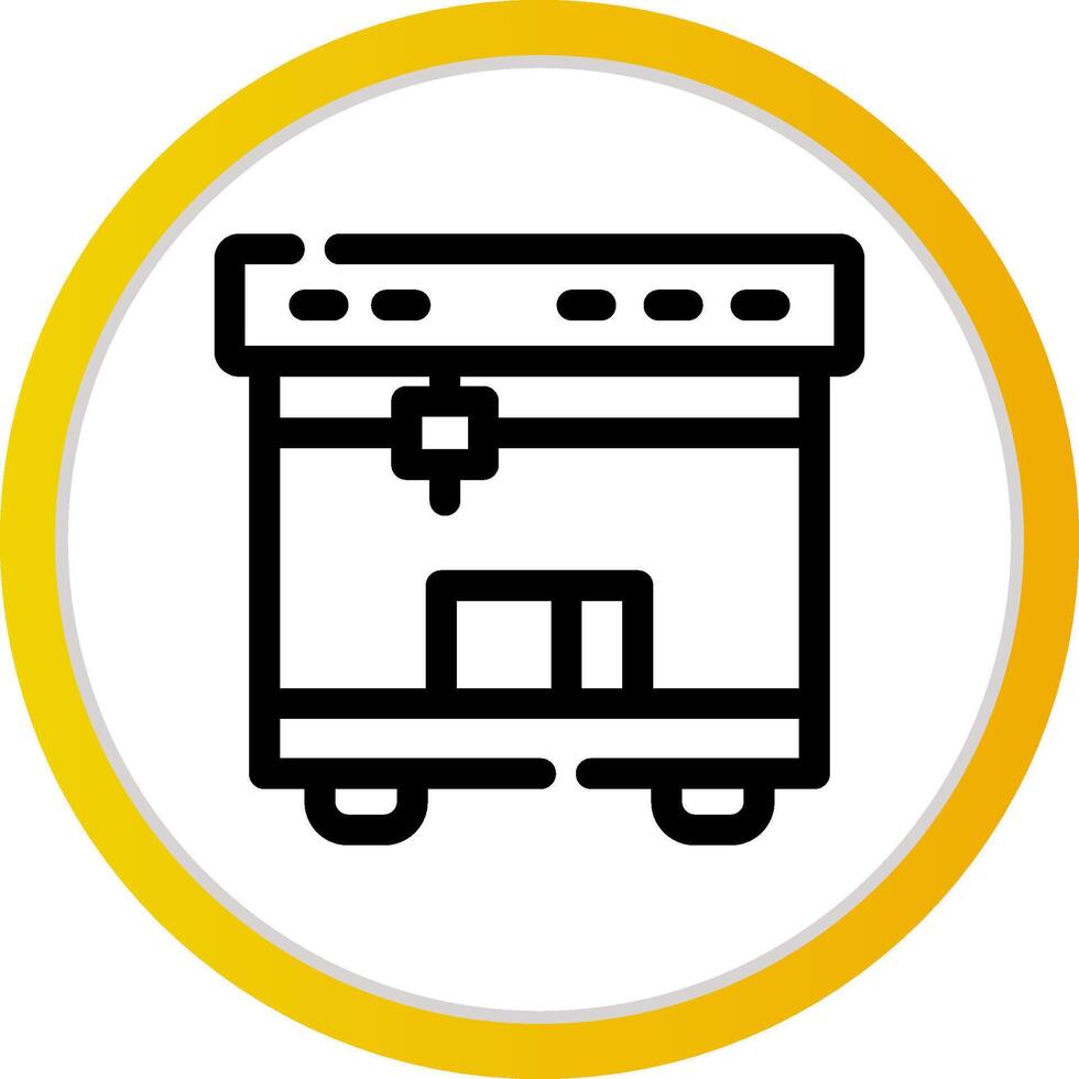 3D Printing Creative Icon Design vector