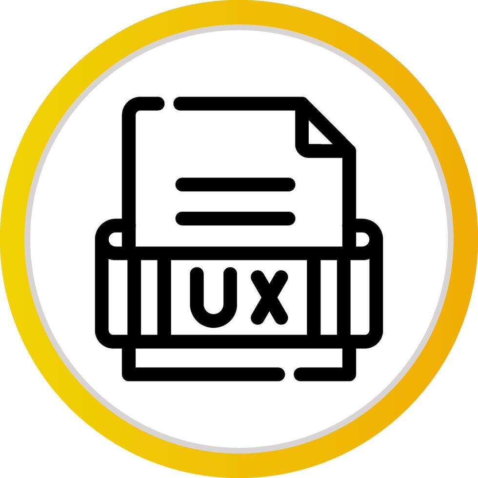 Ux Format Creative Icon Design vector