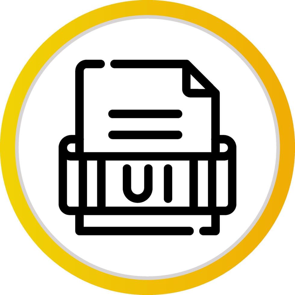 Ui Format Creative Icon Design vector