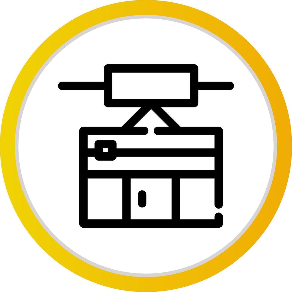 Cable Car Cabin Creative Icon Design vector