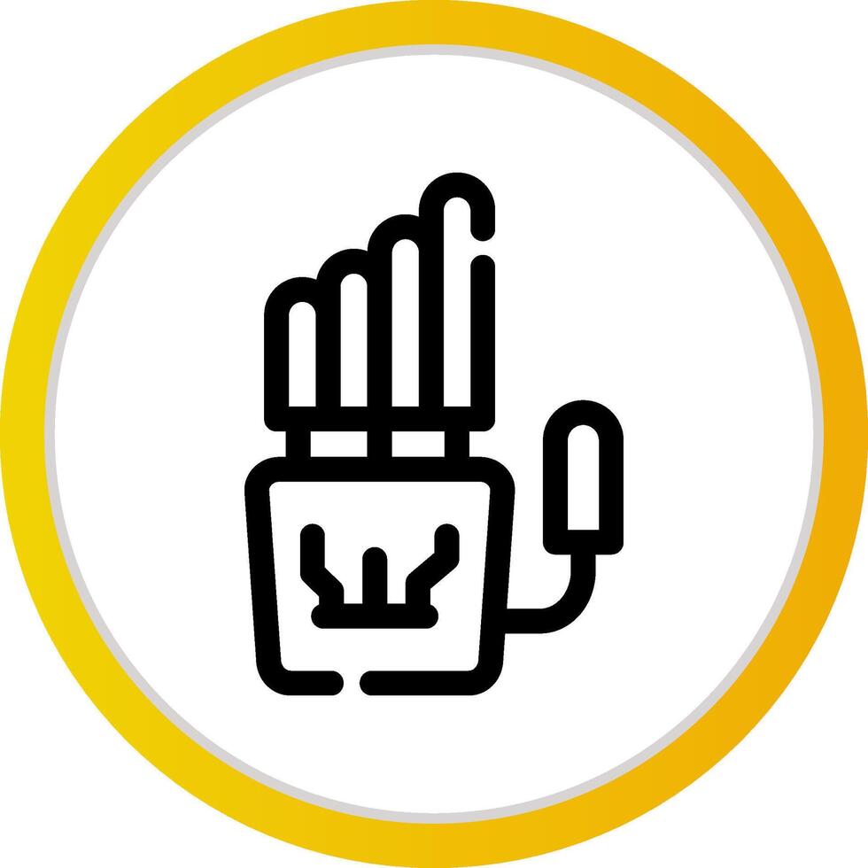 Robot Hand Creative Icon Design vector
