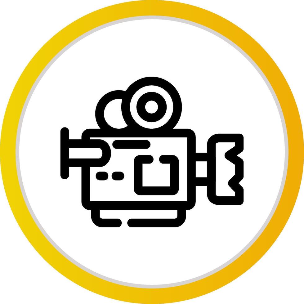 Video Camera Creative Icon Design vector