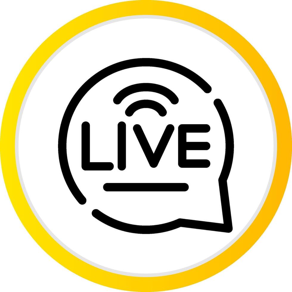 Live Chat Creative Icon Design vector