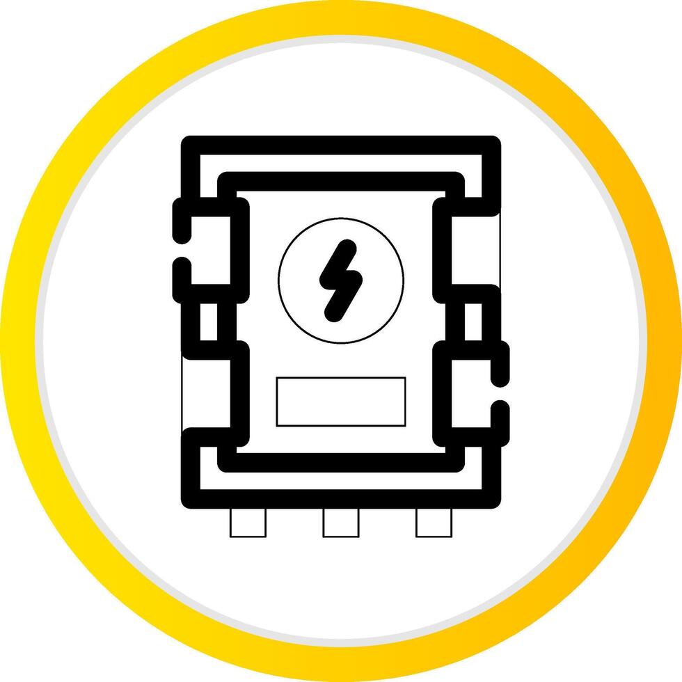 Electrical Panel Creative Icon Design vector