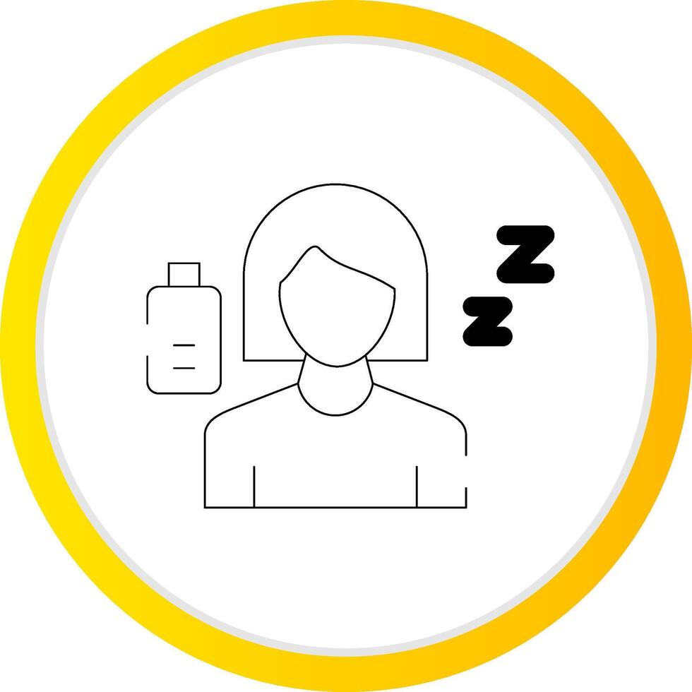 Fatigue Creative Icon Design vector