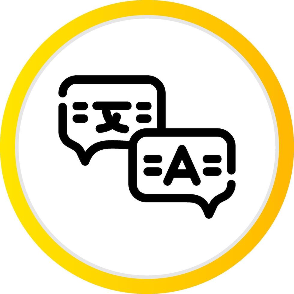 Language Creative Icon Design vector
