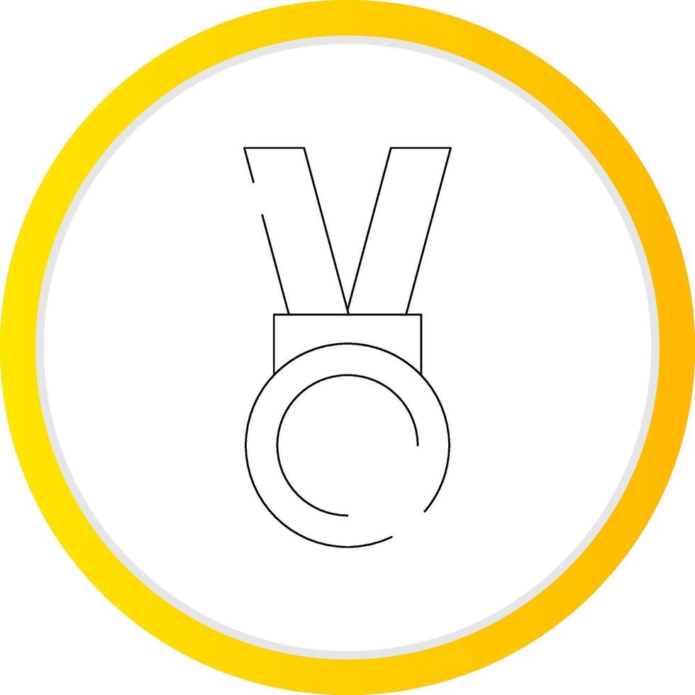 diseño de icono creativo de medalla vector