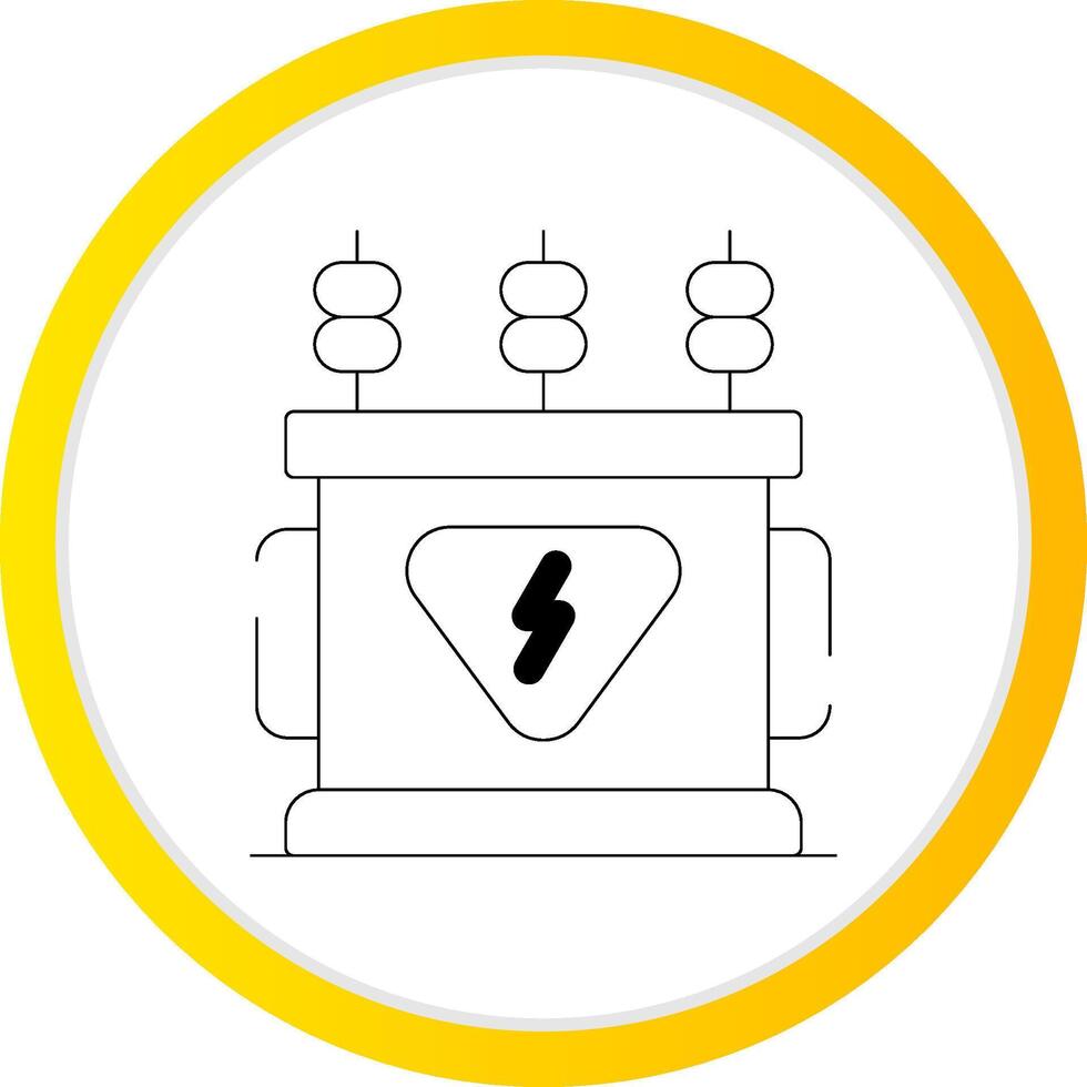 Power Transformer Creative Icon Design vector