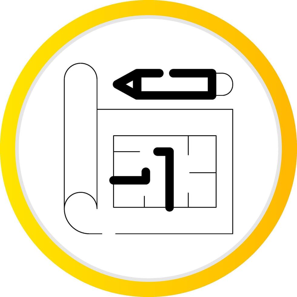 Blueprint Creative Icon Design vector