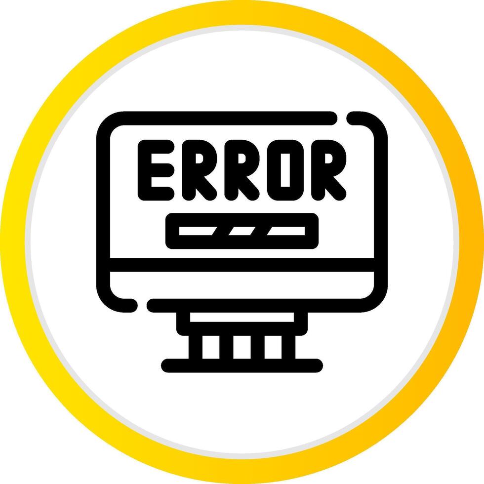 Error Creative Icon Design vector