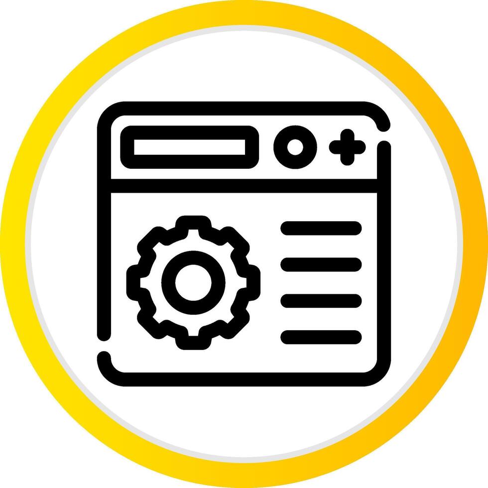Setting Creative Icon Design vector