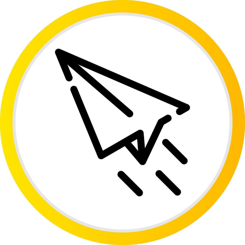 Paper Plane Creative Icon Design vector