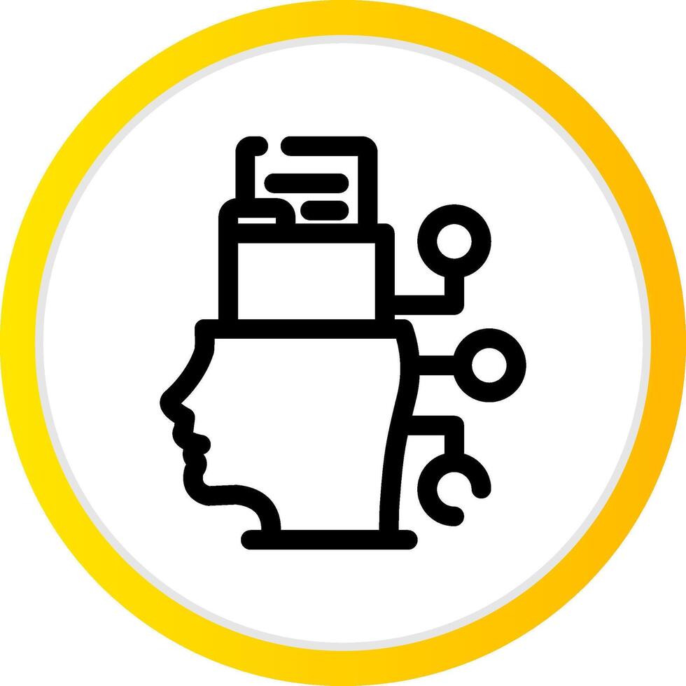 Intelligent Data Creative Icon Design vector