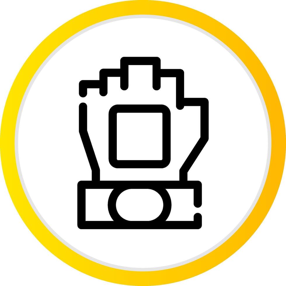 Fingerless Gloves Creative Icon Design vector