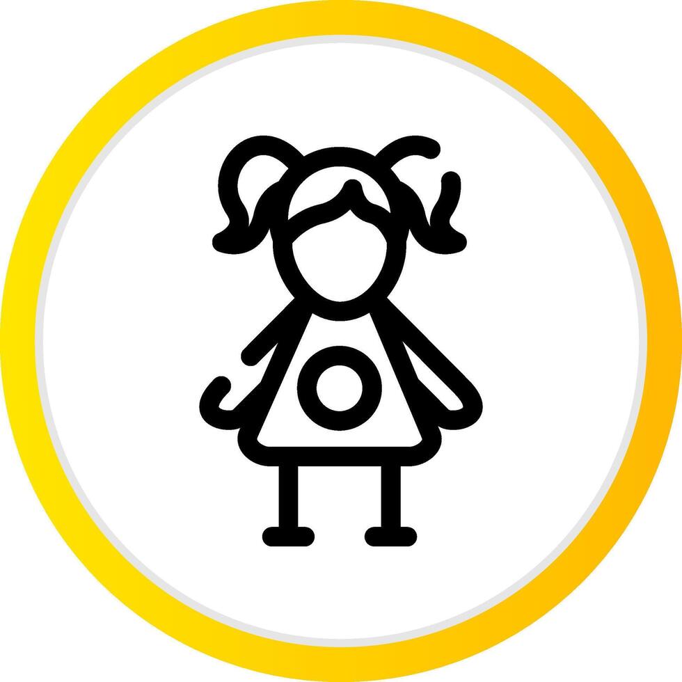 Doll Creative Icon Design vector