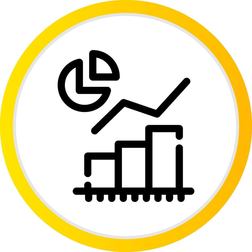 Statistical Analysis Creative Icon Design vector