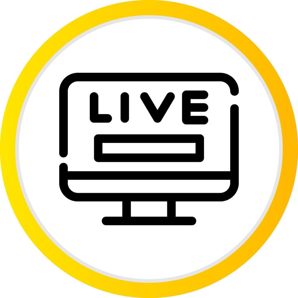 Live TV Creative Icon Design vector