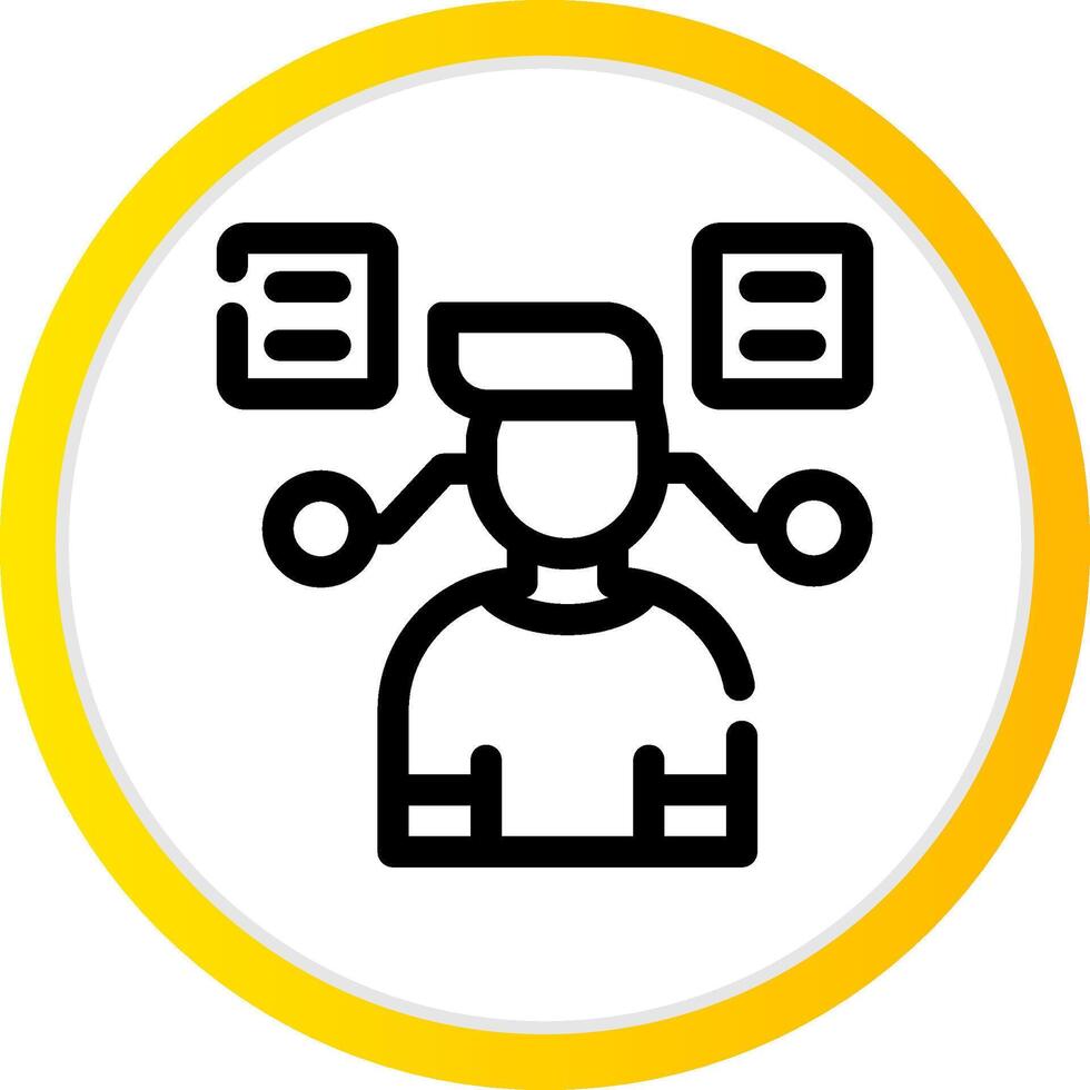 User Predictions Creative Icon Design vector