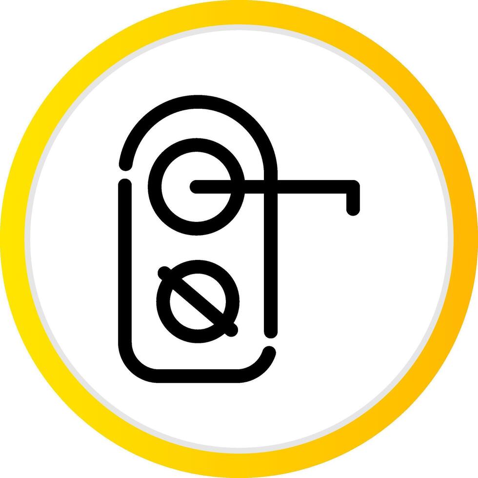 Do Not Disturb Creative Icon Design vector