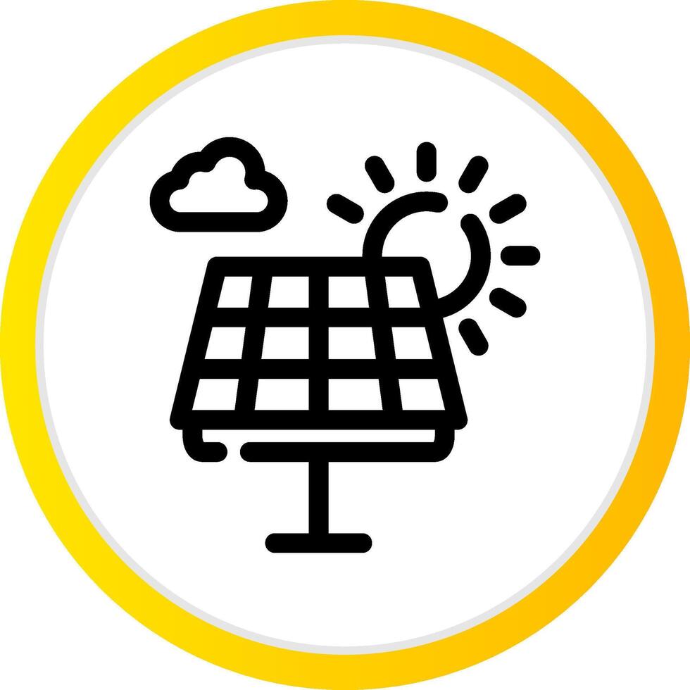 diseño de icono creativo de panel solar vector