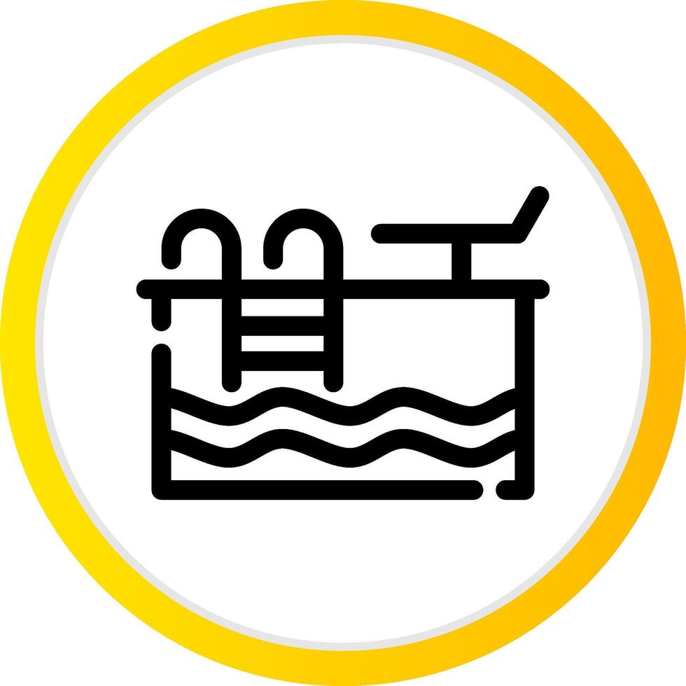 Swimming Pool Creative Icon Design vector