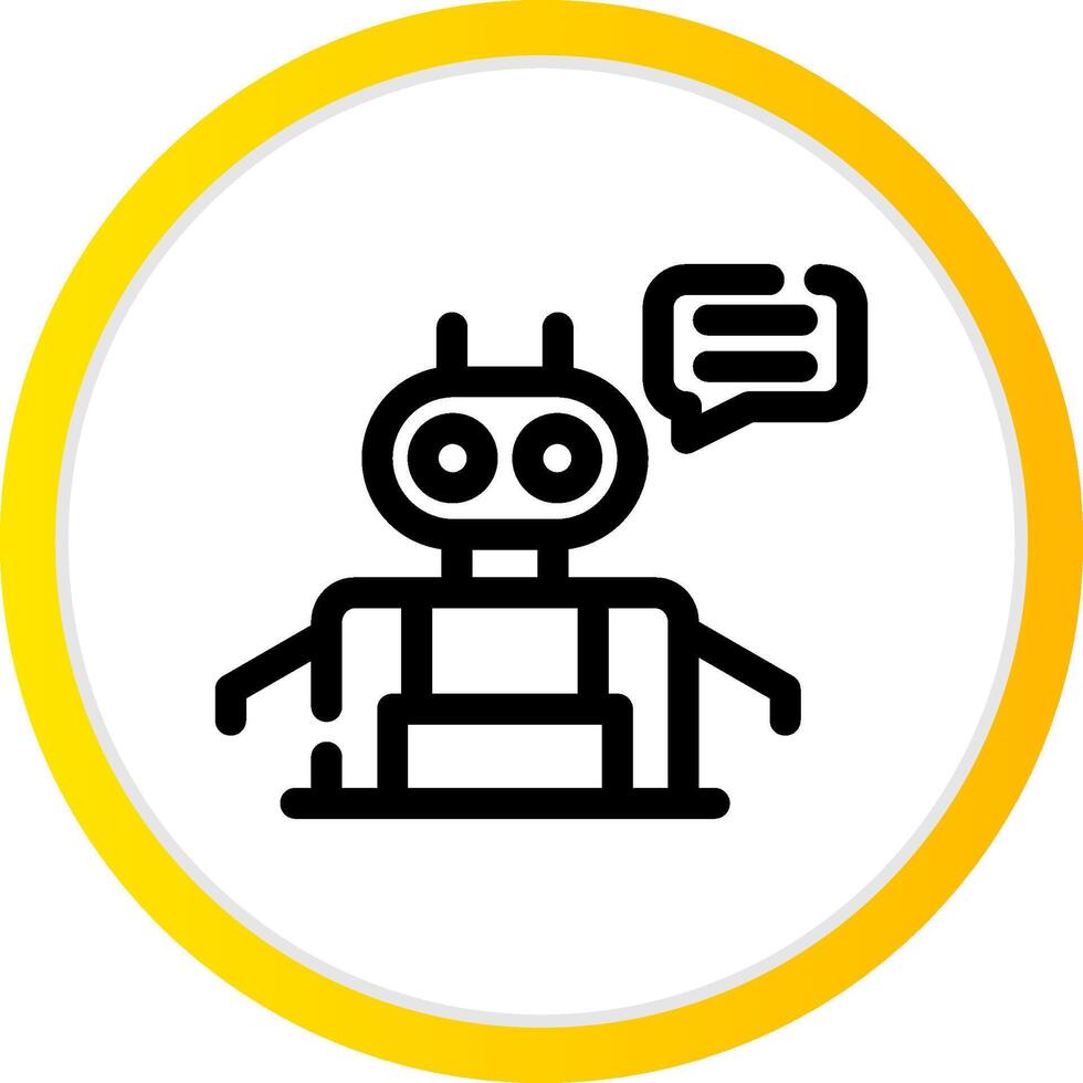 Chatbot Creative Icon Design vector