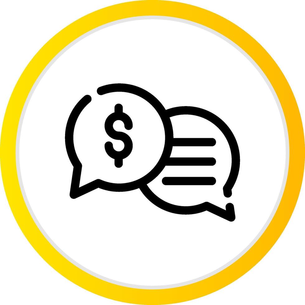 Business Dialog Creative Icon Design vector