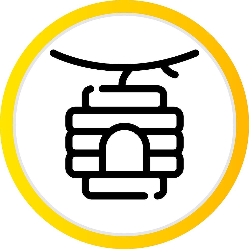 Bee Hive Creative Icon Design vector