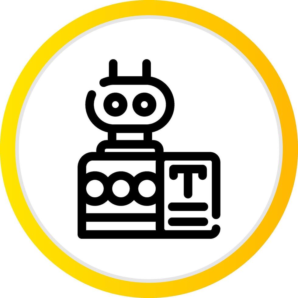 Bots Copywriting Creative Icon Design vector