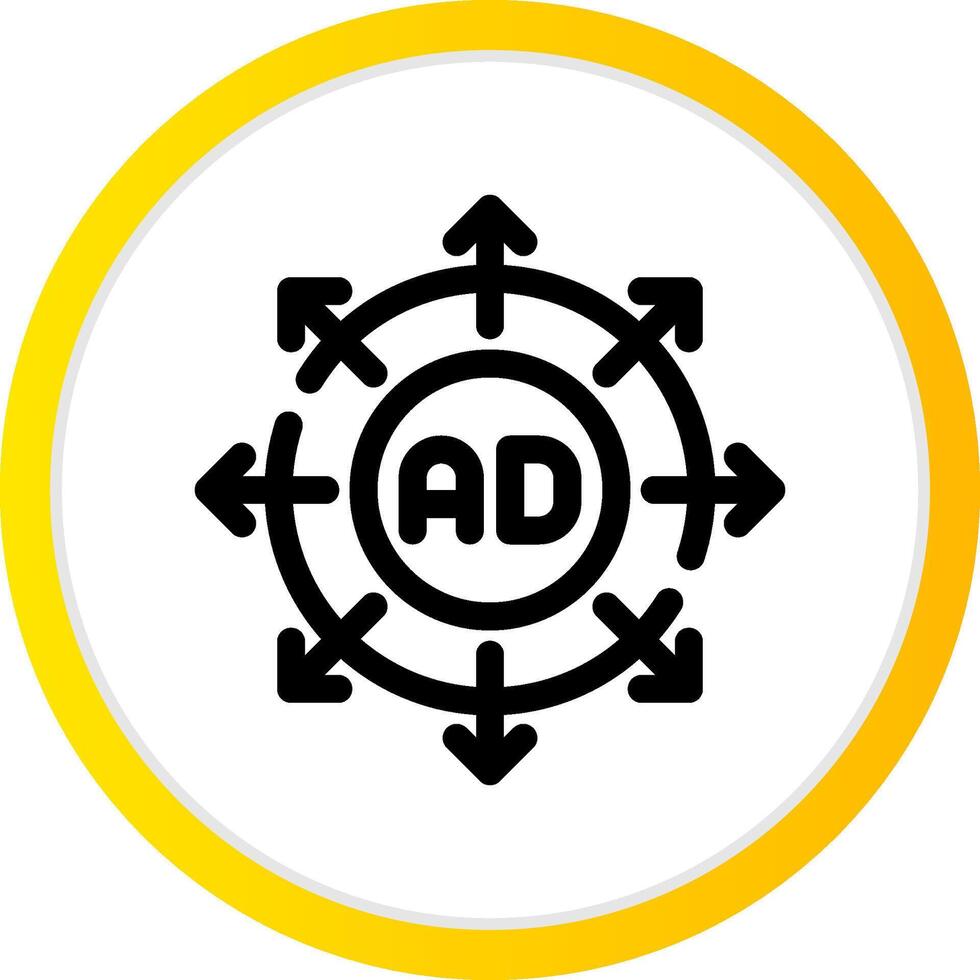 Advertising Submission Creative Icon Design vector