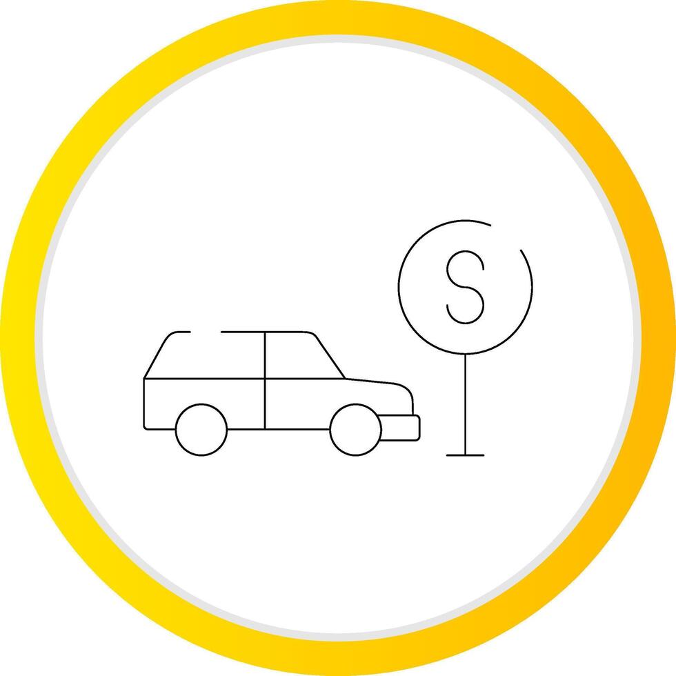 Taxi Stop Creative Icon Design vector