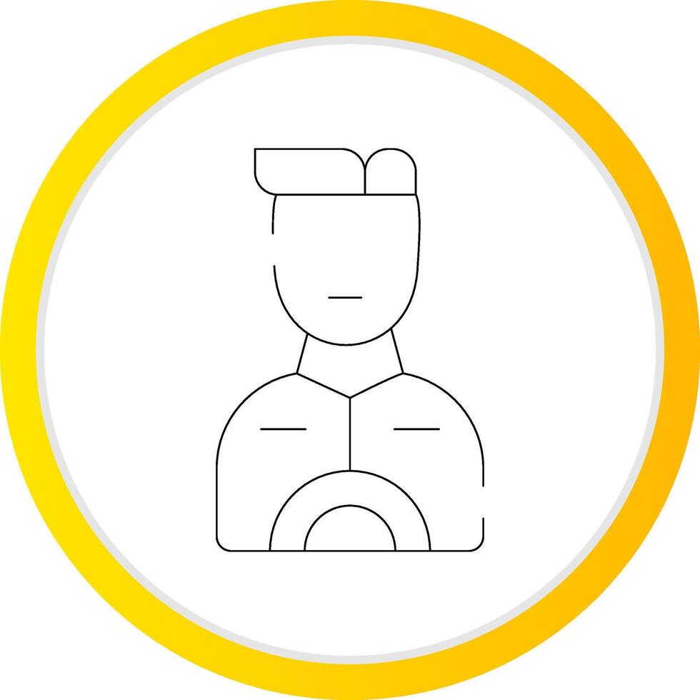 Taxi Driver Creative Icon Design vector